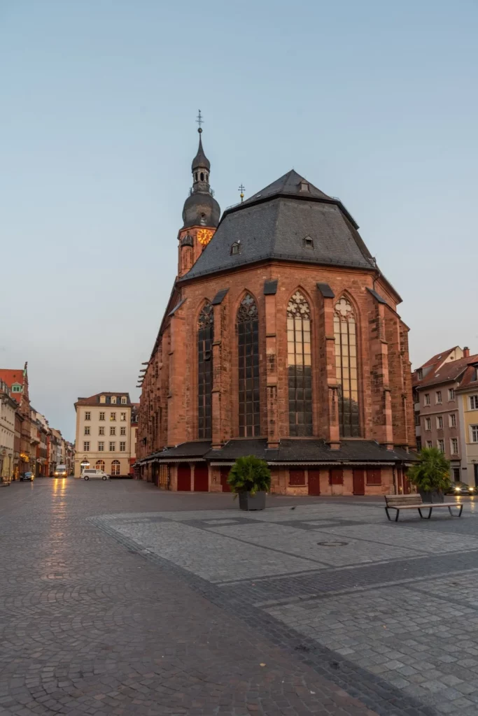 Heiliggeistkirche at Marktplatz in Heidelberg