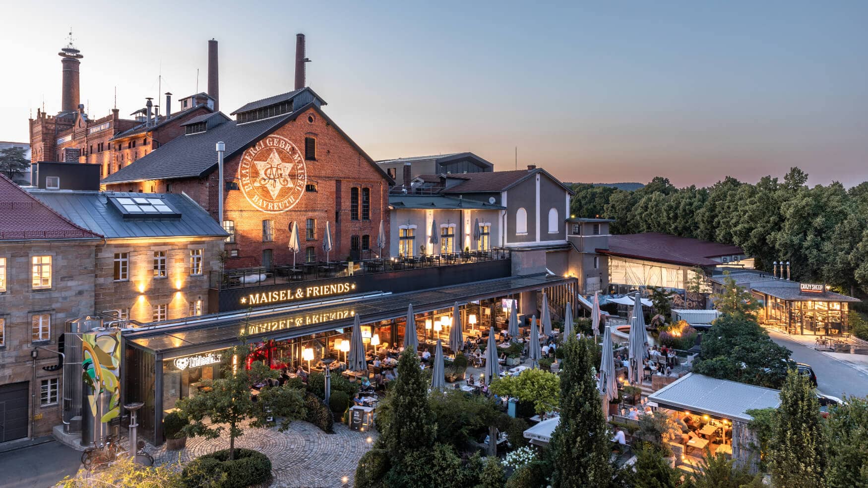 Aussenansicht der Bier-Erlebniswelt Maisel in Bayreuth