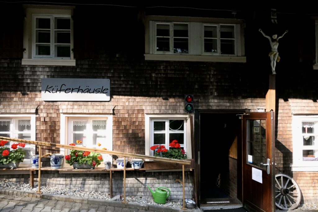 Facade of the Küferhäusle in the Black Forest, part of the Cheese Route