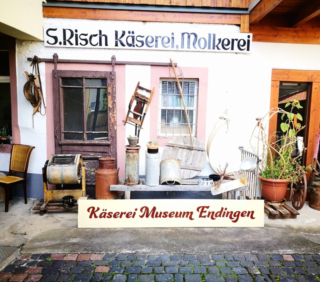 The front of the cheese dairy museum in Endingen in the Black Forest