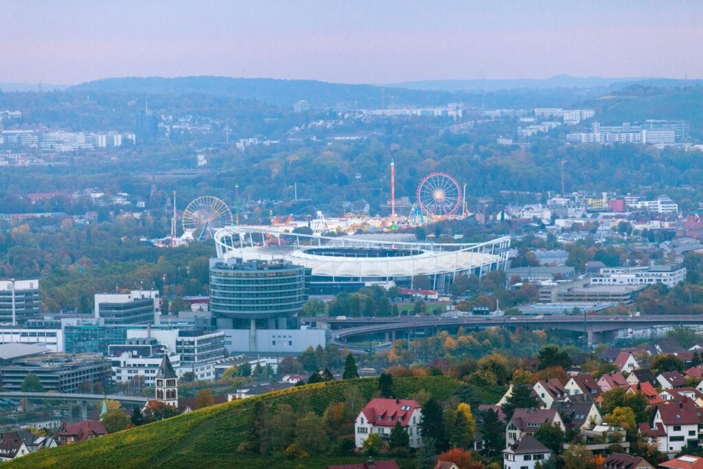 Der Stuttgarter Stadtteil Bad Cannstatt, in dem nach Meinung einiger das erste deutsche Fußballspiel stattgefunden hat