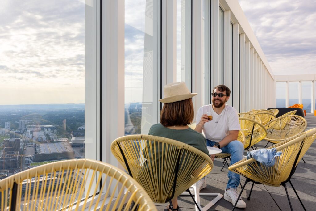 Frankfurt, Nhow Hotel with Rooftop NFT-Skybar