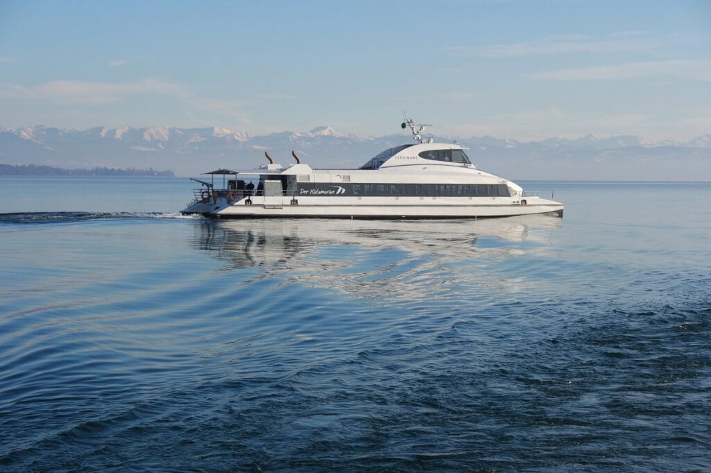 Eine Fähre auf dem Bodensee