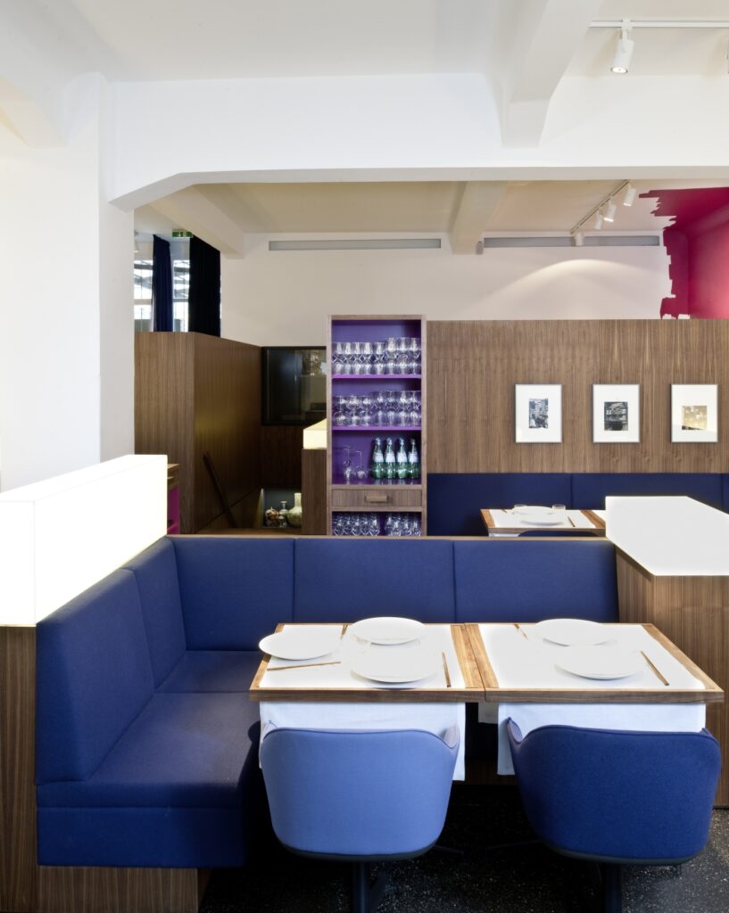 Interior of the restaurant Tim Raue in Berlin