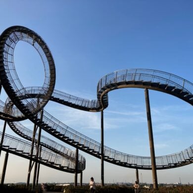 Die Haldenskulptur Tiger & Turtle