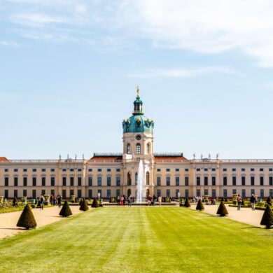 Schloss Charlottenburg in Berlin, vom Garten aus gesehen