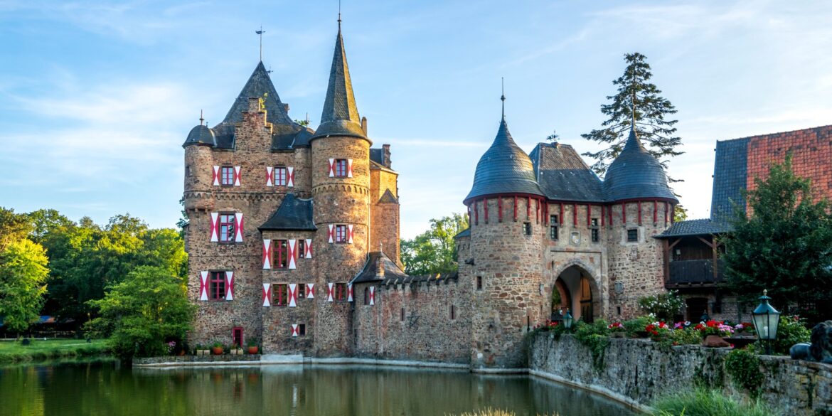 Satzvey Castle near Mechernich, a popular destination near Cologne