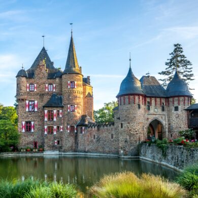 Satzvey Castle near Mechernich, a popular destination near Cologne