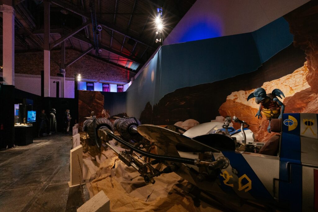 A podracer from Star Wars in the exhibition “The Fans Strike Back”