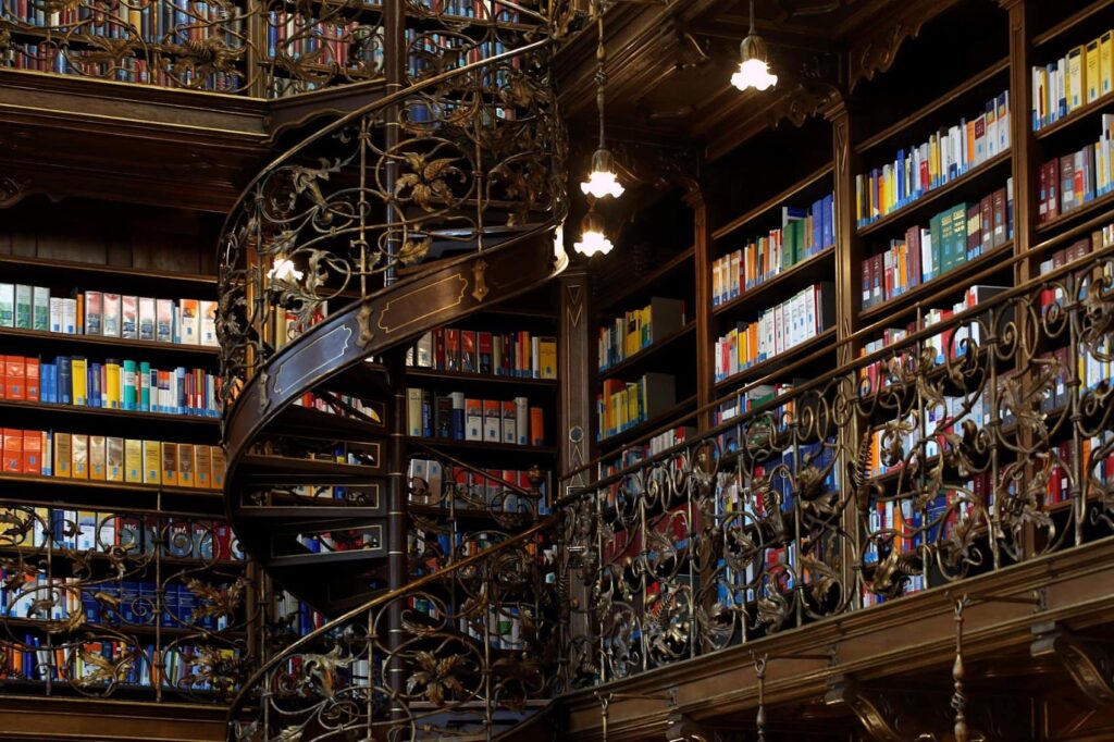 View of the library in Munich City Hall