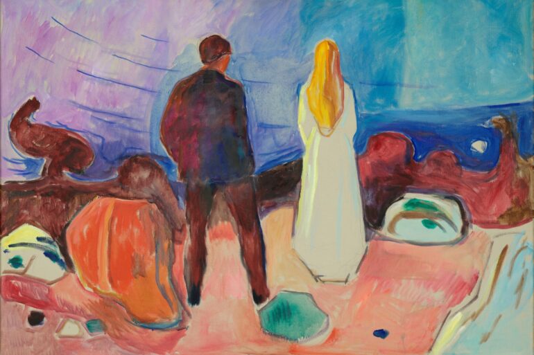 Edvard Munch, Zwei Menschen. Die Einsamen, um 1935